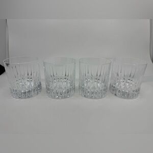Celebrity Crystal Old Fashioned Tumblers Set of 4 *READ*